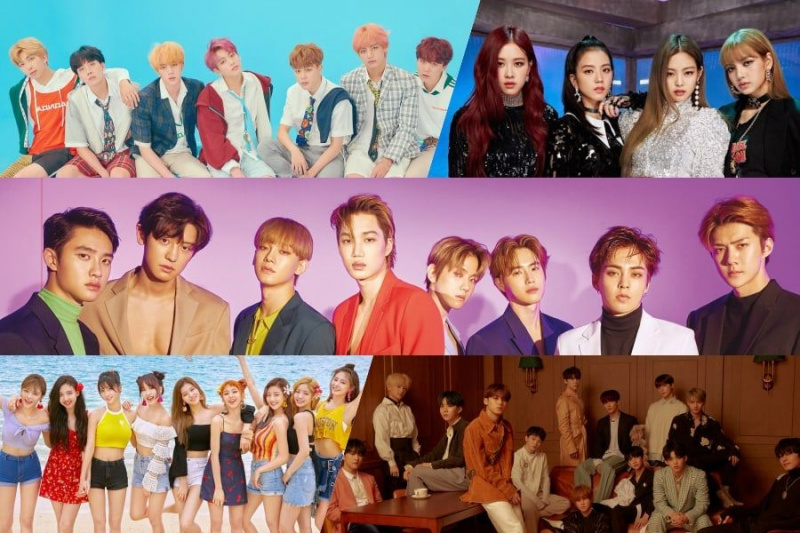 BTS、EXO、TWICE、BLACKPINK 和 SEVENTEEN Gaon 官方认证白金