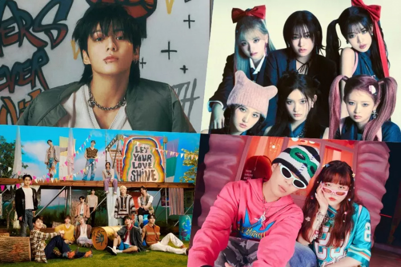 BTS のジョングク、IVE、SEVENTEEN、AKMU などのトップサークル月間および週間チャート