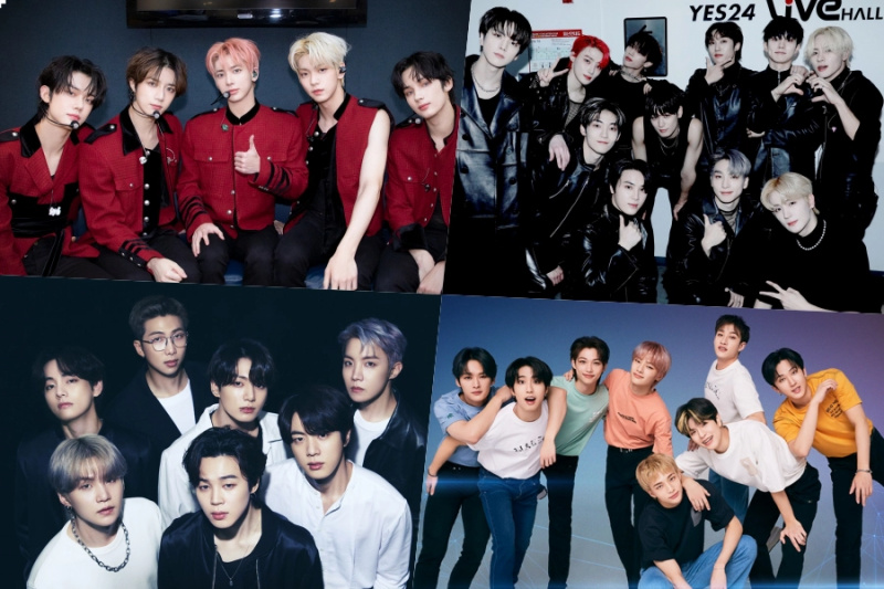 TXT, BTS, Stray Kids, THE BOYZ, ATEEZ, NewJeans, TWICE และ NCT 127 ครอง ...