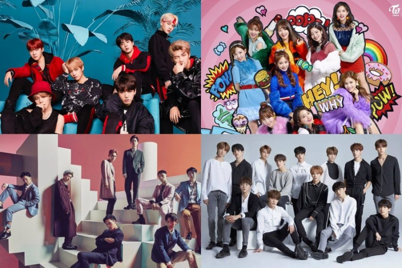 BTS, TWICE, EXO, SEVENTEEN, TVXQ и други Спечелете места в класацията на Oricon в края на 2018 г.