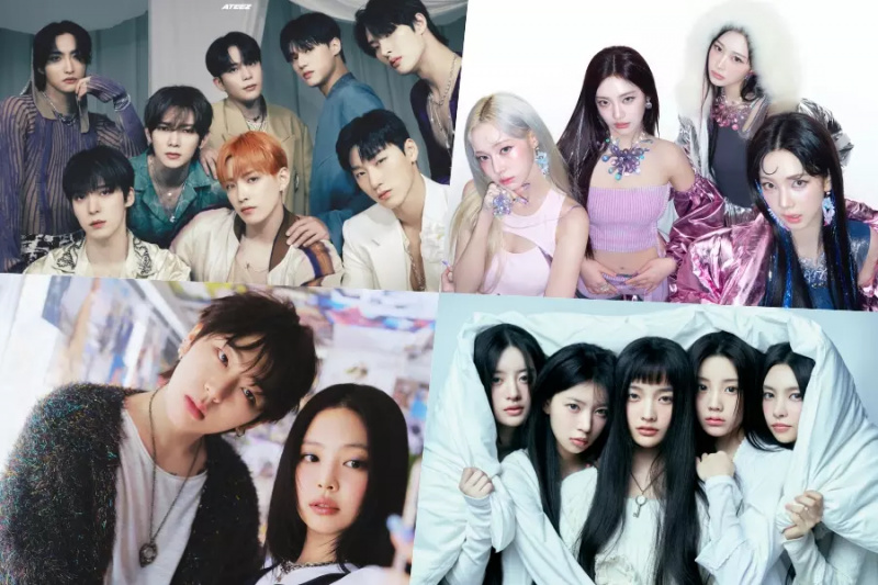 ATEEZ, aespa, Zico & Jennie, ILLIT i więcej Tygodniowe i miesięczne listy przebojów z najwyższej półki
