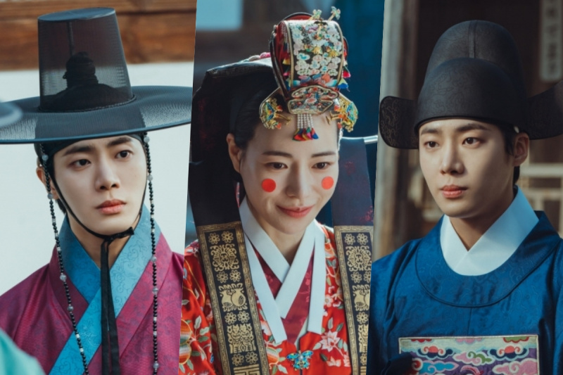 Lim Ji Yeon si sposa con Choo Young Woo mentre un altro Choo Young Woo guarda in 'The Tale Of Lady Ok'