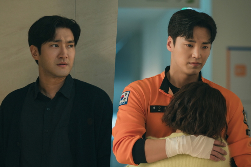 Choi Siwon ist schockiert, als er sieht, wie sich Jung in Sun und Lee Tae Hwan in „DNA Lover“ umarmen
