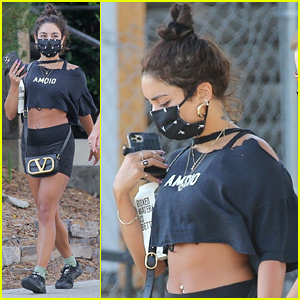 Vanessa Hudgens Bares Her Belly Button Ring po fitness | Vanessa Hudgensová