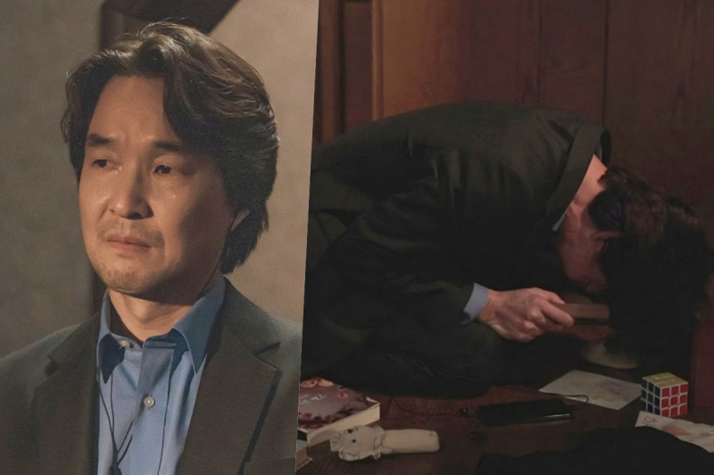 Han Suk Kyu hakkab nutma pärast seda, kui sai filmis 'Kahtlus' teada oma naise ja tütre saladuse