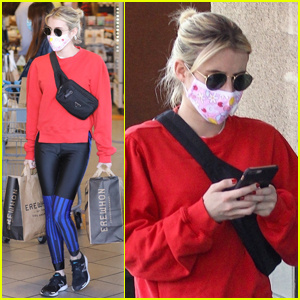 Emma Roberts esce per fare scorta di generi alimentari per la settimana | Emma Roberts