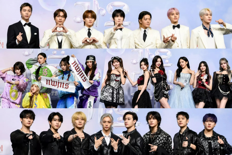 Звезди осветяват синия килим на SBS Gayo Daejeon Summer 2024 г