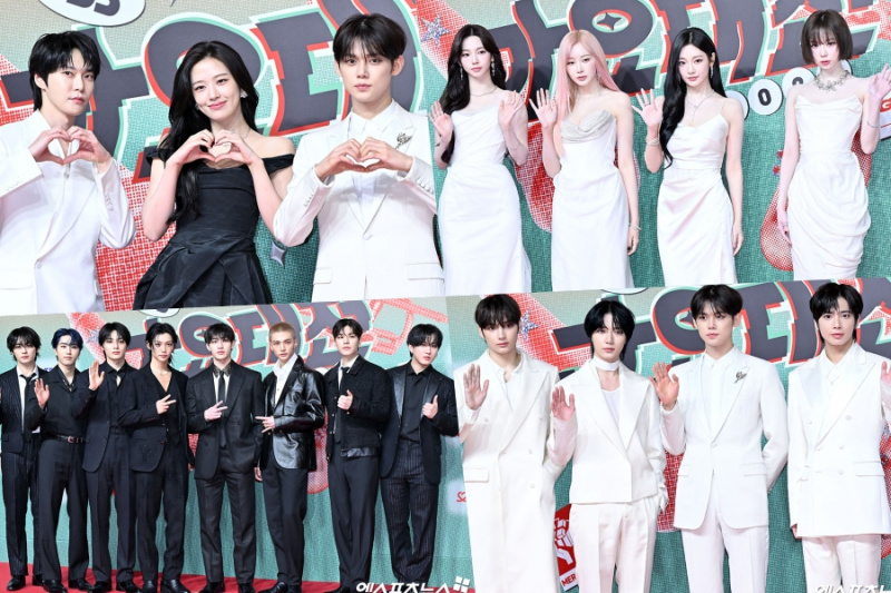 Bintang Memeriahkan Permaidani Merah Di 2024 SBS Gayo Daejeon