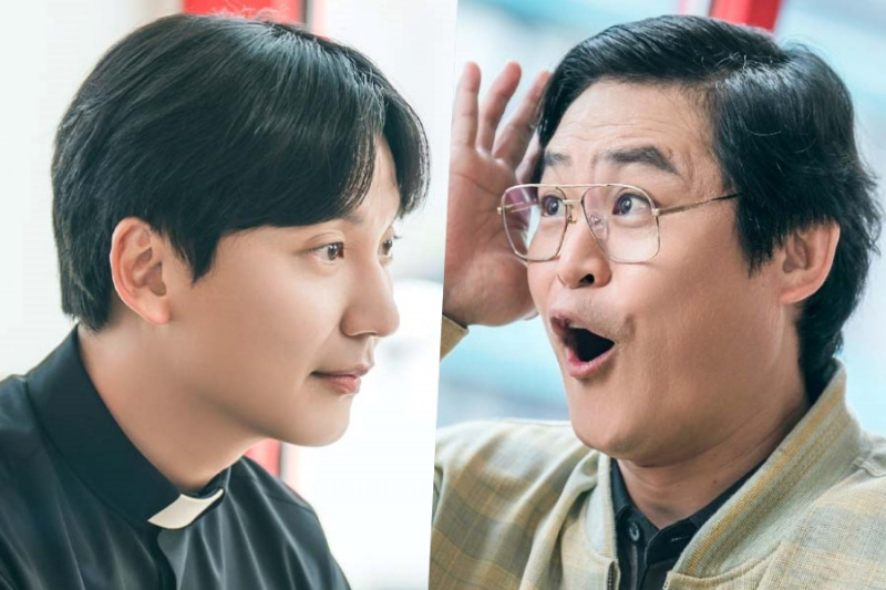 Kim Nam Gil ir Kim Sung Kyun sukels juoką su parodija apie ikonišką pasisveikinimo sceną iš „Reply 1988“ filme „Ugninis kunigas 2“