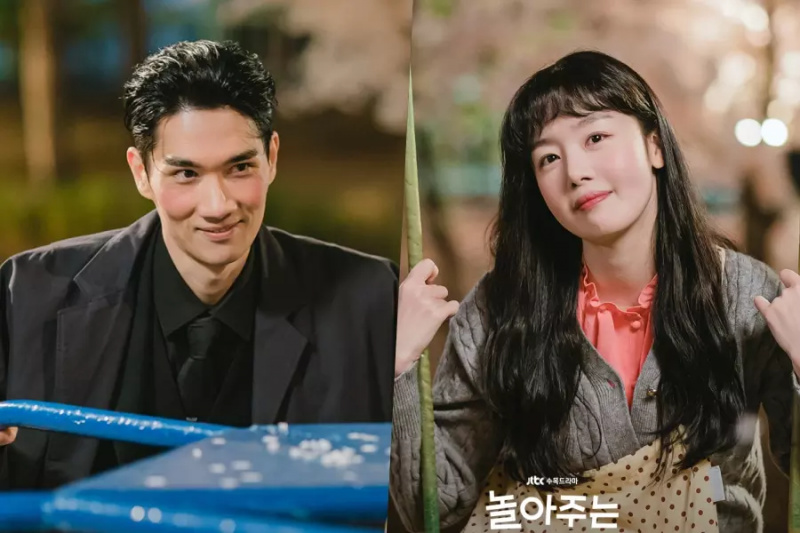 Um Tae Goo et Han Sun Hwa profitent d'un joli rendez-vous sur un terrain de jeu dans 'My Sweet Mobster'