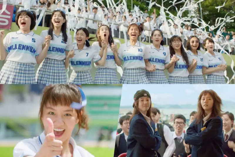 Vaadake: Hyeri, Park Se Wan ja teised kanalid oma tantsukirge läbi cheerleadingu uue filmi 'Võit' treilerist