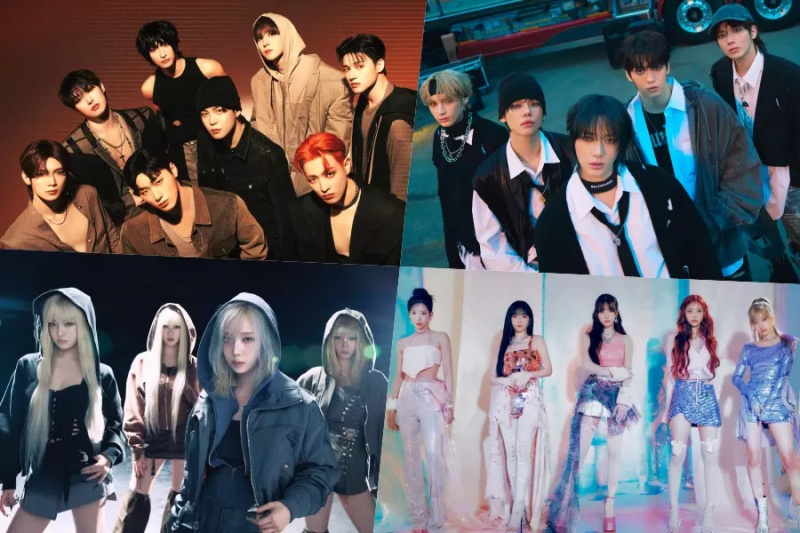 ATEEZ, TXT, aespa, ARTMS, SEVENTEEN, BTS, ILLIT in drugi zasedajo prva mesta na Billboardovi svetovni lestvici albumov