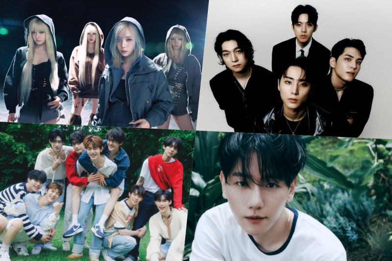 aespa, DAY6, ZEROBASEONE, Baekhyun, Jimin, fromis_9, Onew и BLACKPINK Top Circle месечни и седмични класации