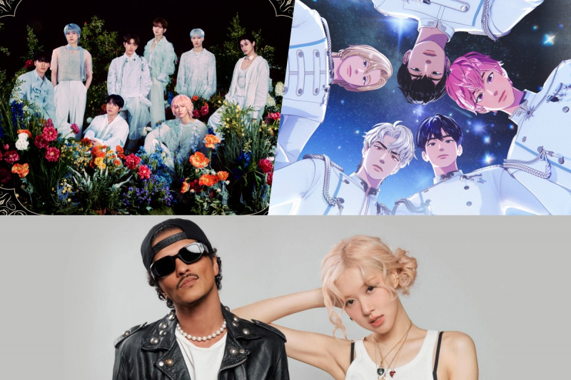 Týdenní žebříčky Top Circle ATEEZ a PLAVE; Rosé a Bruno Mars vydělávají trojnásobnou korunu