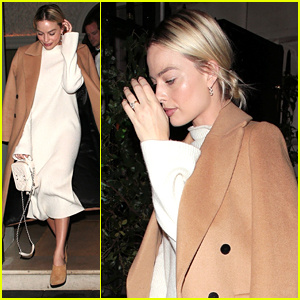 Margot Robbie macht nach dem Abendessen in London einen zurückhaltenden und stilvollen Abgang | Margot Robbie