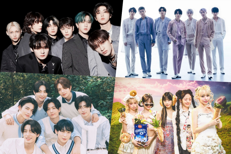 Stray Kids, BTS, ENHYPEN, LE SSERAFIM, ATEEZ, ILLIT, TXT un citas populārākās vietas Billboard pasaules albumu topā