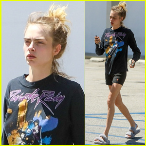 Cara Delevingne Tanpa Solekan Semasa Menjalankan Urusan di L.A. | Cara Delevingne