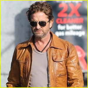 Gerard Butler nosi svojo najljubšo jakno za opravke