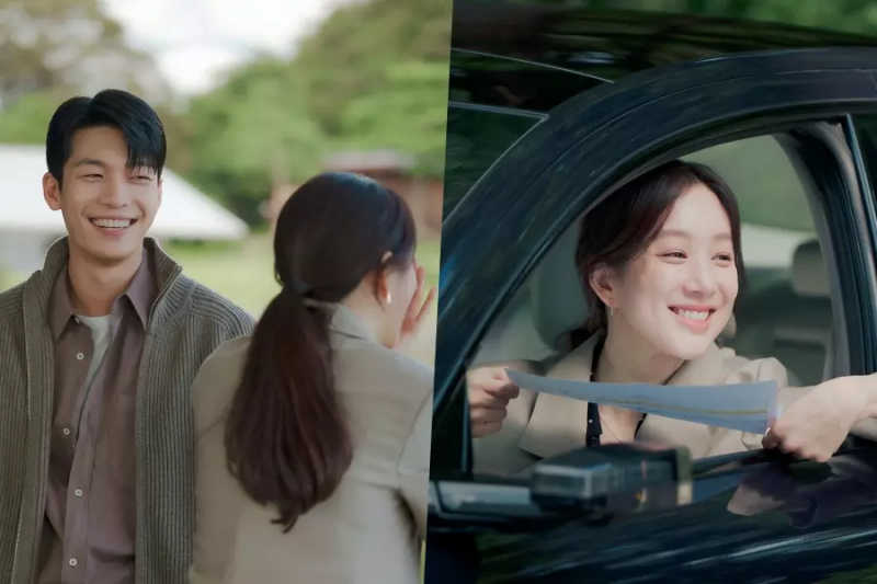 Wi Ha Joon y Jung Ryeo Won muestran química fuera de la pantalla detrás de cámaras de “The Midnight Romance In Hagwon”