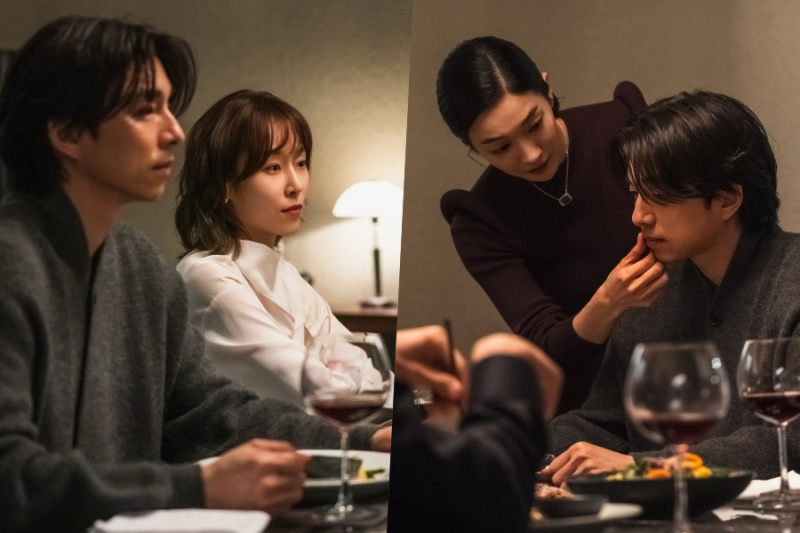 Jung Yun Ha neteja la boca del seu exmarit Gong Yoo davant de la seva dona Seo Hyun Jin al nou drama 'The Trunk'