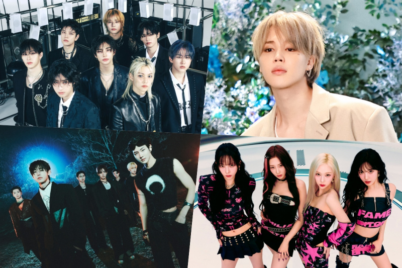 Stray Kids, Jimin, ENHYPEN, aespa, ATEEZ, NCT 127, SEVENTEEN, TXT a další prosazují přední místa v žebříčku světových alb Billboard