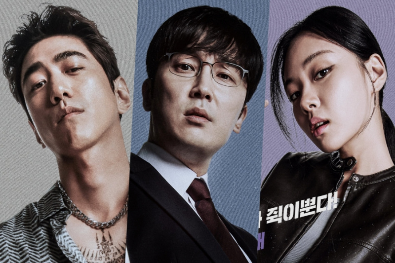 Sung Joon, Seo Hyun Woo, at BIBI, Nahuli sa Isang Drug Case Sa 'The Fiery Priest 2' Posters