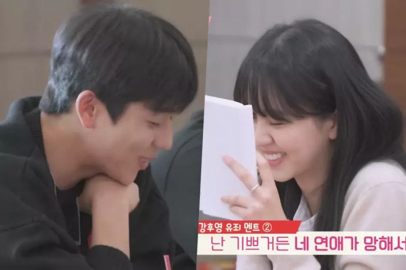 Oglejte si: Chae Jong Hyeop in Kim So Hyun postaneta čudovito sramežljiva ob branju romantičnega scenarija za 'Serendipity's Embrace'