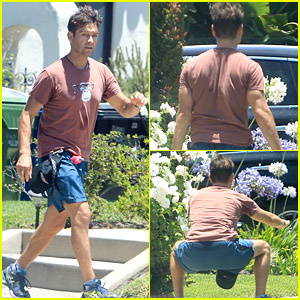 'The Boys' Actor Antony Starr Does an Outdoor Workout in L.A.
