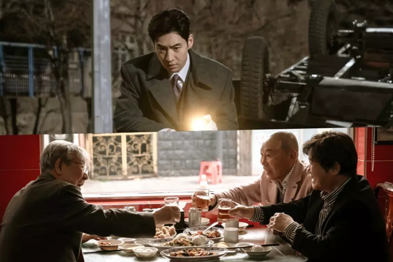 Lee Je Hoon und seine Truppe untersuchen einen Verkehrsunfall in „Chief Detective 1958“, Originalbesetzung von „Chief Inspector“ als Gaststar in der letzten Folge