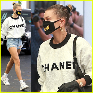 Hailey Bieber käyttää Drew House -naamaria matkalla lääkärin vastaanotolle | Hailey Bieber