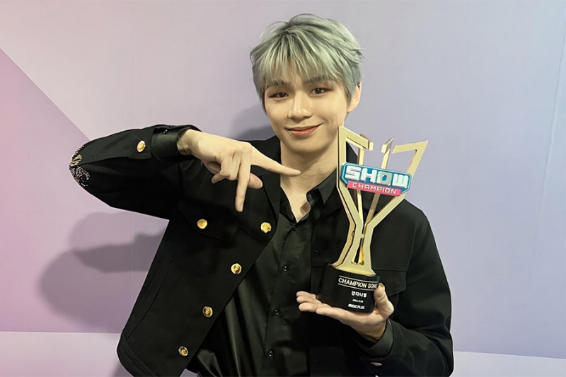 观看：姜丹尼尔在《Show Champion》中凭借《触电》获得第一场胜利； MADEIN、P1Harmony 等的表演