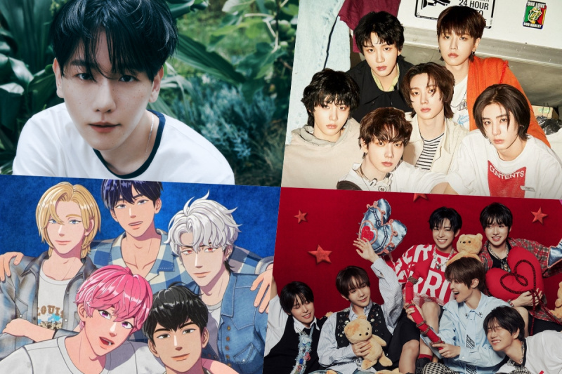 EXO의 백현, BOYNEXTDOOR, PLAVE, NCT WISH, RIIZE, TWICE의 Tzuyu, NewJeans 등이 Circle Million 및 Platinum 인증을 획득했습니다.