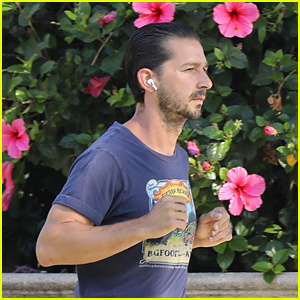 Shia LaBeouf med dnevnim tekom v LA-ju teče mimo vrtnic | Shia LaBeouf