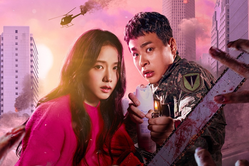 XEM: Blackpink's Jisoo và Park Jung Min chiến đấu với Zombie với vũ khí trong những lời trêu ghẹo 'Newtopia'