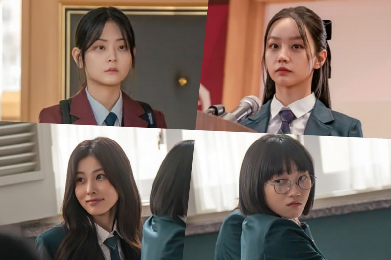 Chung Su Bin与新同学Hyeri,Kang Hye Won和Oh Woo ri的第一天开学一日'Friendly Rivalry'