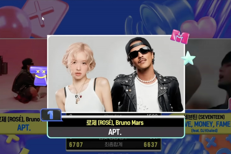Nézze meg: Rosé és Bruno Mars első győzelmet aratott az APT-ért. Az 'M Countdown'; Aespa, ILLIT, ITZY és mások előadásai