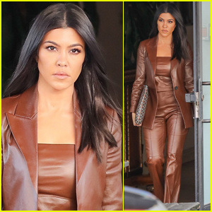 Kourtney Kardashian poartă o ținută din piele pentru o zi în L.A. | Kourtney Kardashian