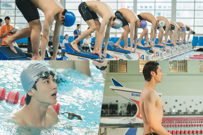 Byeon Woo Seok prezentuje swoje fantastyczne umiejętności pływania w „Lovely Runner”