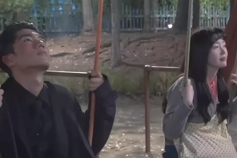 Anschauen: Um Tae Goo und Han Sun Hwa zeigen am Set von „My Sweet Mobster“ eine nette Chemie