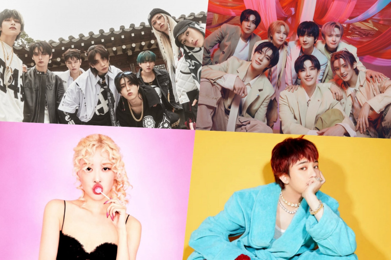 스트레이 키즈, NCT DREAM, 로제, 지드래곤 톱 서클 월간 및 주간 차트