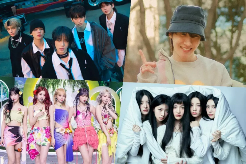 TXT, j-hope з BTS, LE SSERAFIM, ILLIT, TWICE, NewJeans та інші займають перші місця у світовому чарті альбомів Billboard