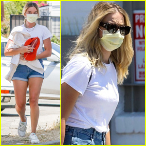 Margot Robbie hält die Dinge während des Tages in Santa Monica in Jeansshorts süß | Margot Robbie