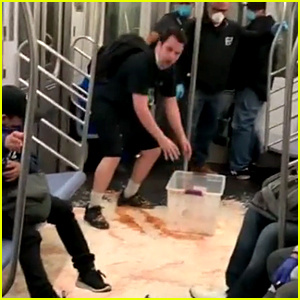 MTA bekritiseert TikTok-komiek Josh Popkin nadat hij melk en granen in de metro had gedumpt | Josh Popkin