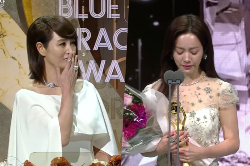 Ibinunyag ni Kim Hye Soo Kung Bakit Siya Umiyak Sa Award Acceptance Speech ni Han Ji Min