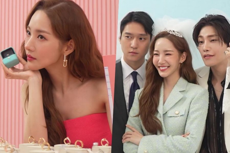 Assista: Park Min Young, Go Kyung Pyo e Kim Jae Young gravam pôsteres com tema de casamento para “Love In Contract”