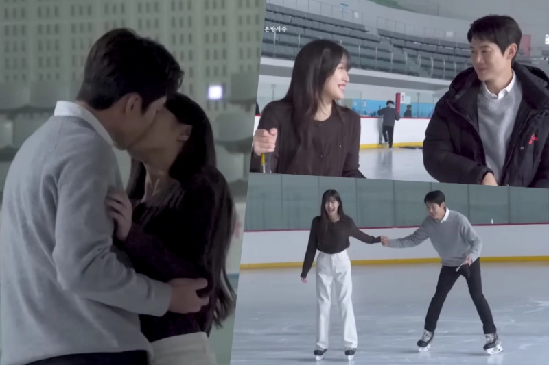 Ansehen: Yoo Yeon Seok und Moon Ga Young zeigen ihre Skating-Fähigkeiten für eine romantische Kuss-Szene in „The Interest Of Love“