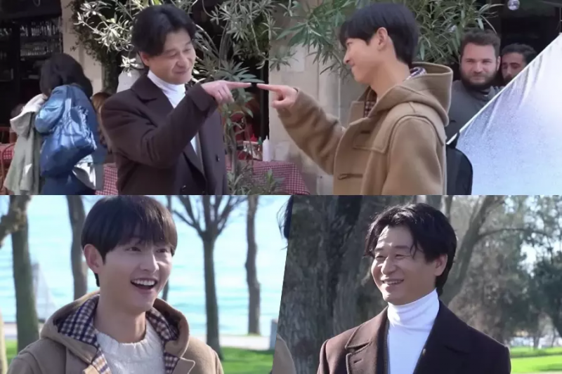 Assista: Song Joong Ki e Park Hyuk Kwon impressionam com suas improvisações e fama global durante as filmagens de “Reborn Rich” na Turquia