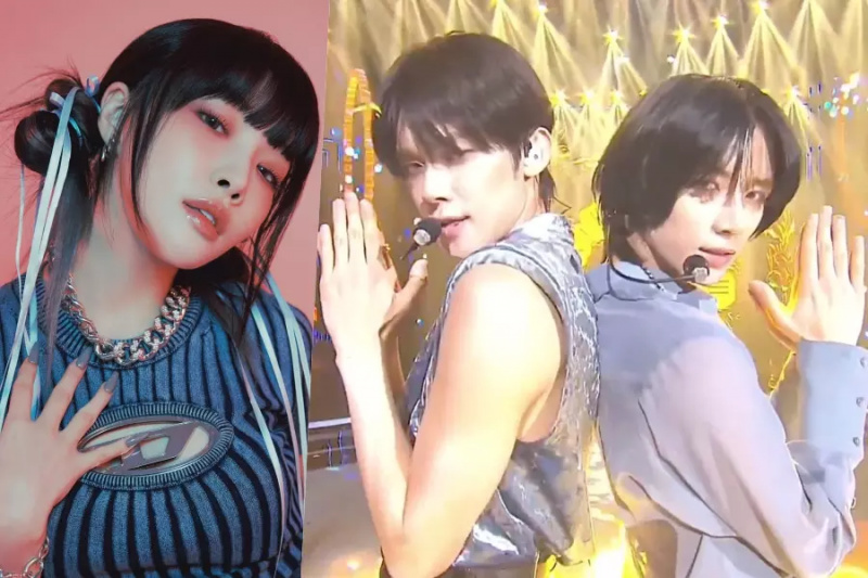 ชองฮาขอบคุณยอนจุนและบอมกยู TXT สำหรับการคัฟเวอร์เพลง 'Gotta Go' ที่ Music Bank Global Festival